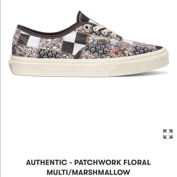 Vans Shoes - Vans patchwork floral multi marshmallow sneakers size 8.5
